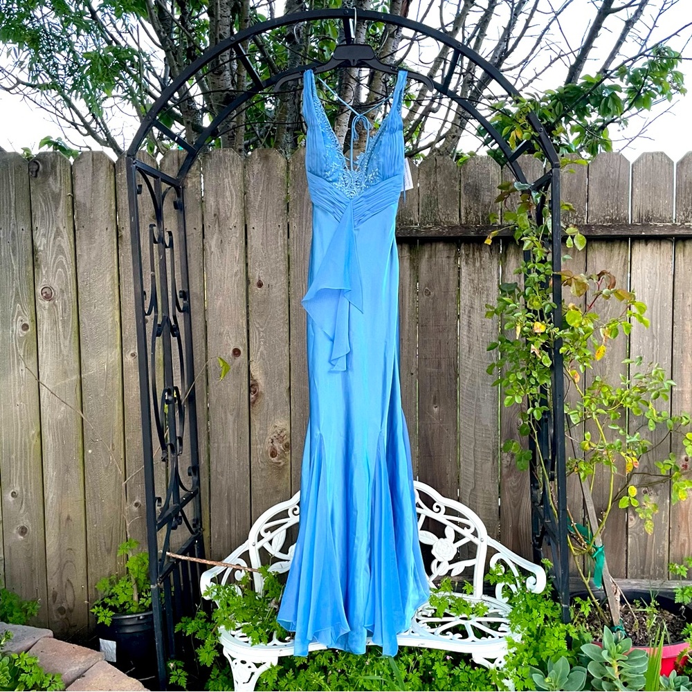 Mermaid satin Maryl Couture dress, size 2